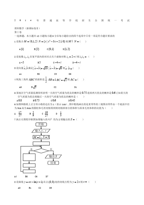 全国统一高考数学真题及逐题详细解析理科—海南卷