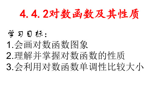 4.4.2对数函数图像和性质课件-2024-2025学年高一上学期数学人教A版(2019)必修第一册