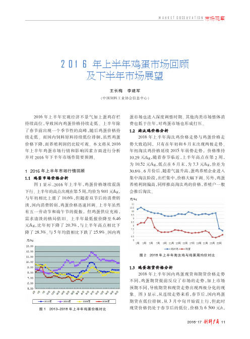 2016年上半年鸡蛋市场回顾及下半年市场展望