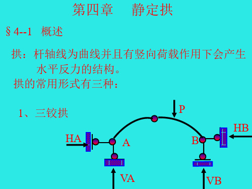 结构力学-静定拱