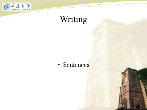 writing (2nd) sentences