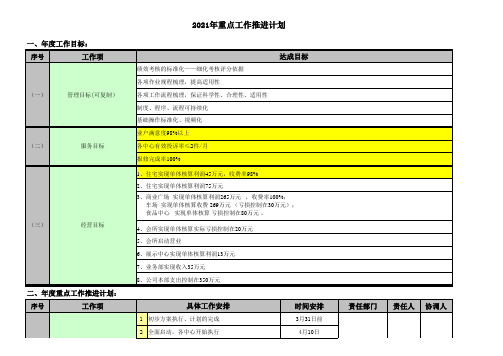 2021年重点工作推进计划(详细)