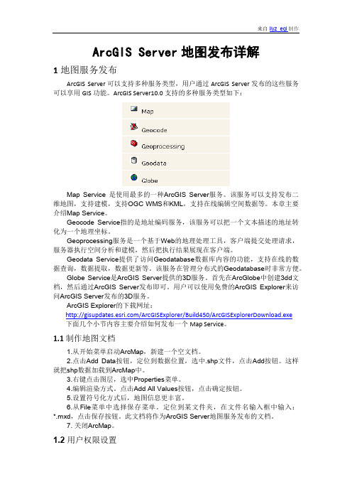 ArcGIS Server地图发布详解