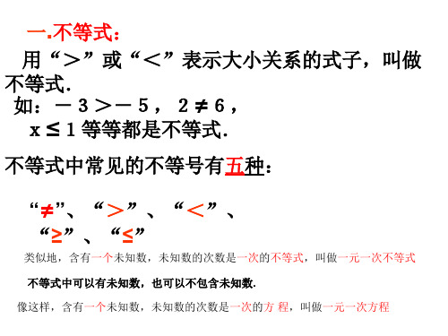 9.1.1_不等式及其解集ppt_七年级数学下册