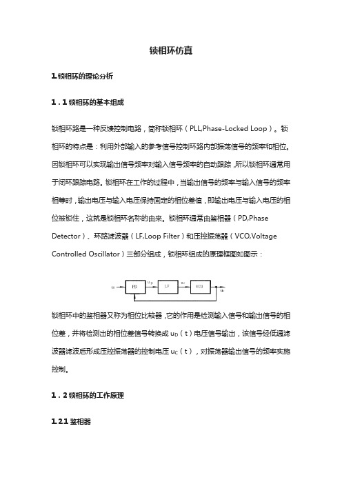 锁相环仿真(基于MATLAB)