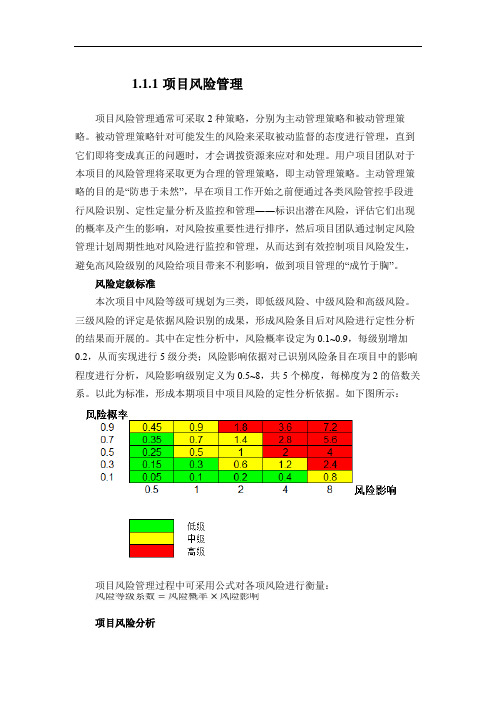 项目风险管理