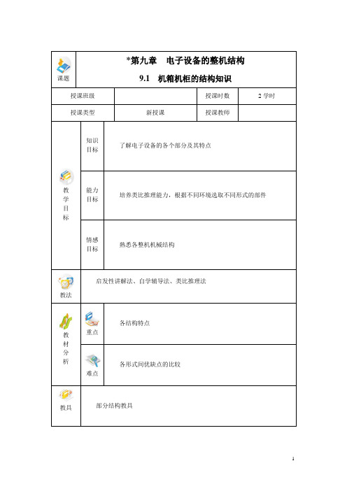 第九章 电子设备的整机结构