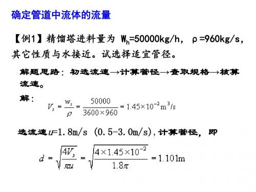 流体力学例题和解答(一)