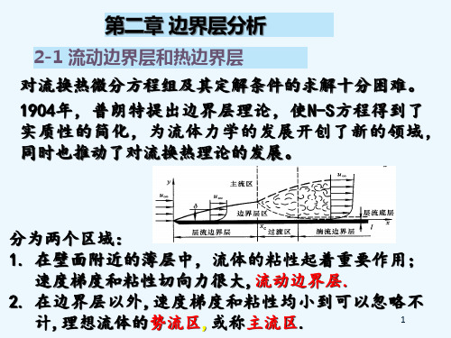 高等热质交换技术  边界层的分析