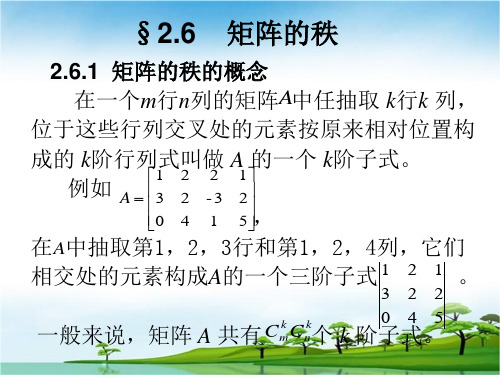 矩阵的秩学习课件