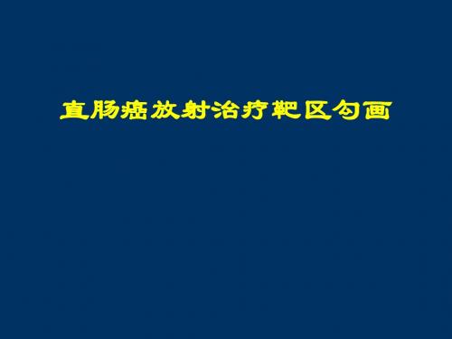 直肠癌放射治疗靶区勾画ppt课件