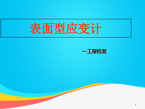 (推荐)表面应型变计PPT资料