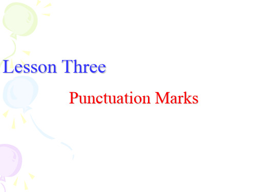 Punctuation Marks