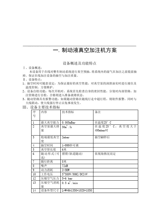 制动液真空加注机方案