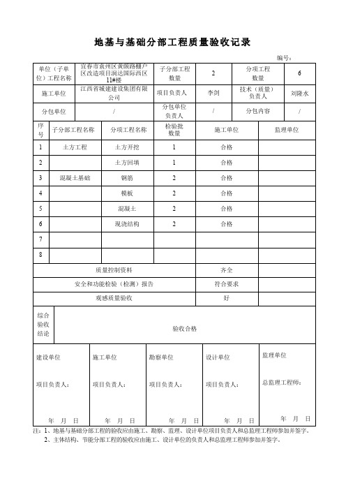 新国标分部表格