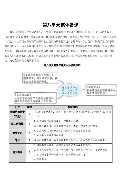 小学语文四年级下册26 宝葫芦的秘密(节选)【教案】