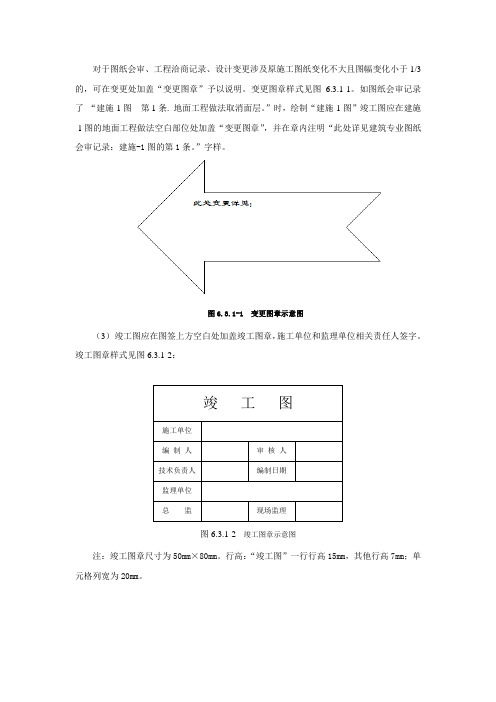 变更图章和竣工图章