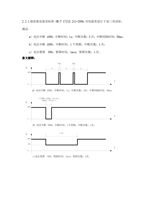 电压跌落技术要求条文解释20150929