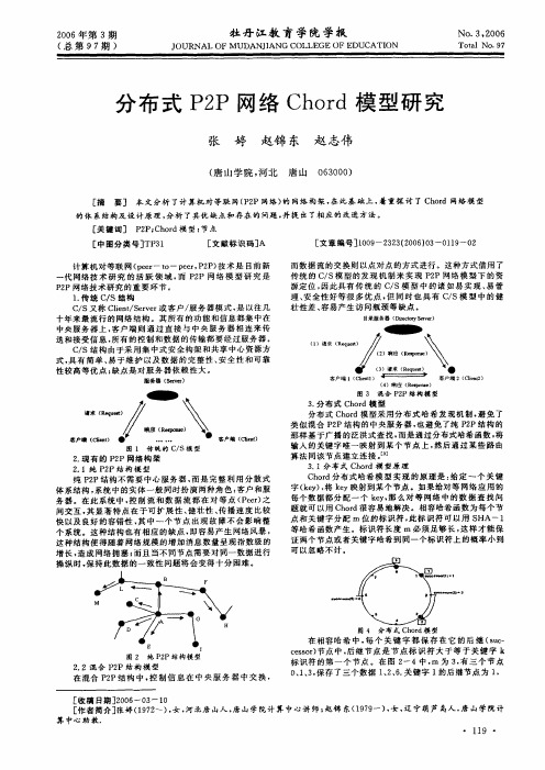 分布式P2P网络Chord模型研究