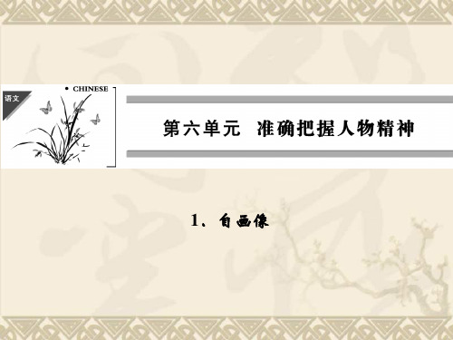 高二语文同步课件6.1 自画像(人教版选修《外国诗歌散文欣赏》)