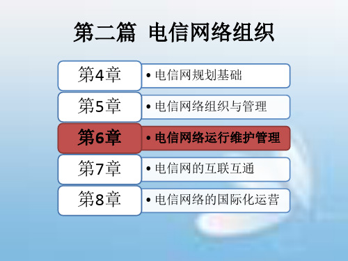 第六章电信网络运行维护管理(电信运营管理课件)