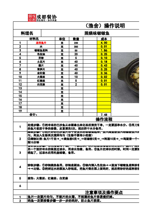 渔舍怎样,照烧味啵啵鱼制作流程!