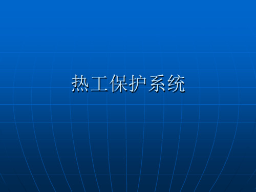 电厂热工保护系统介绍