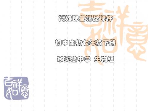 实用初中生物七年级下册高效课堂资料3.1.2消化和吸收课件