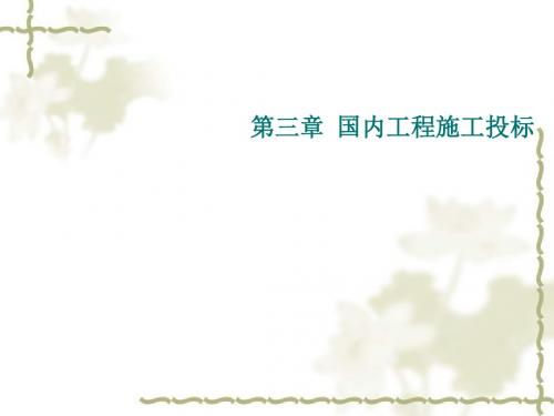 国内工程施工投标文件(PPT35张)