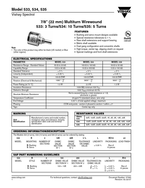 MODEL534资料