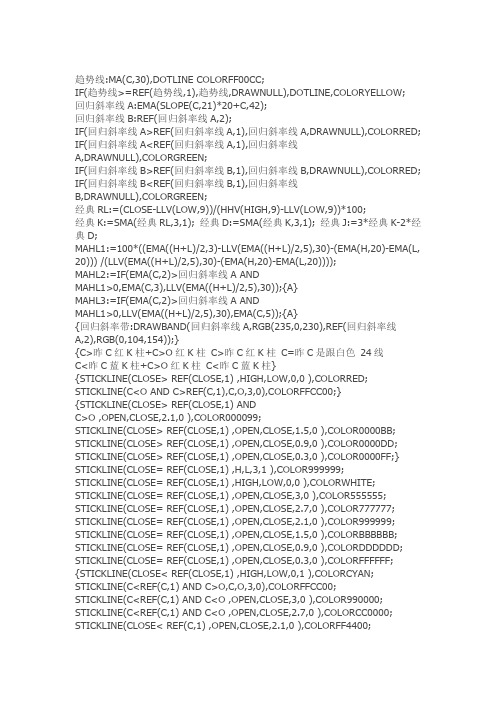 通达信指标公式源码 一个非常有用的操盘主图(操盘主图 四方力道 波段主图 先知主图)