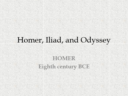 Homer, Iliad, and Odyssey