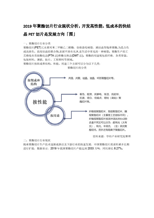 2019年聚酯切片行业现状分析,开发高性能、低成本的快结晶PET切片是发展方向「图」