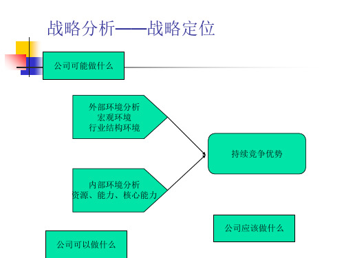 战略分析战略定位ppt76