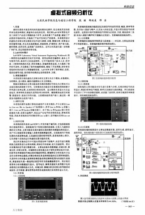 虚拟式音频分析仪