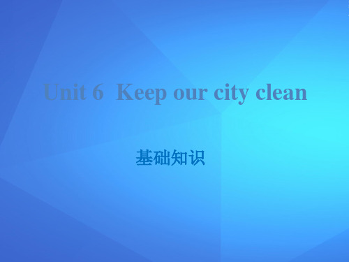 《Keep our city clean》基础知识PPT【优课件推荐】