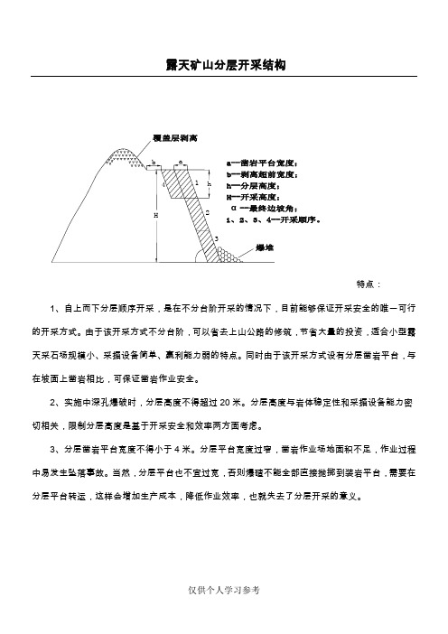 露天矿山分台阶开采与分层开采的区别