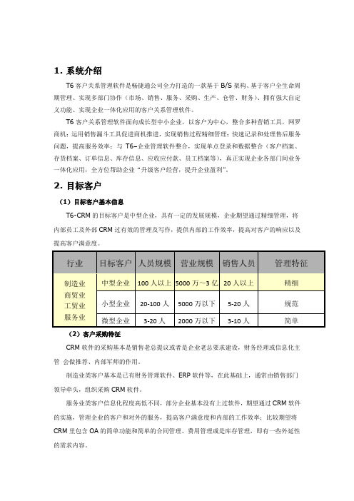 T6 CRM_产品介绍