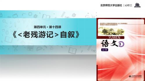 高中语文北师大版必修三14【教学课件】《老残游记》自叙