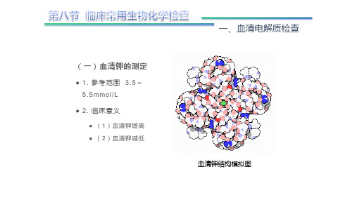 33.临床常见生化检查