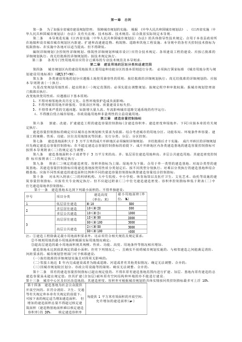 【城市规划】江西省城市规划管理技术导则(新)