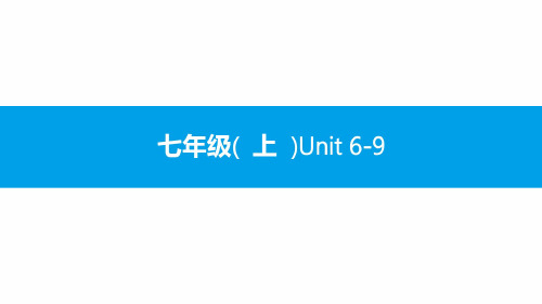 人教版新目标英语2018中考第一轮复习课件七年级(上)Unit6-9