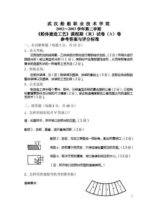 试卷2-1参考答案