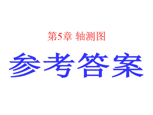 《工程图学基础习题集》答案(第五、六章)