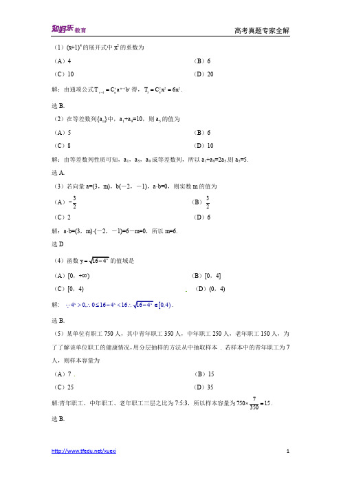 2010高考数学重庆文