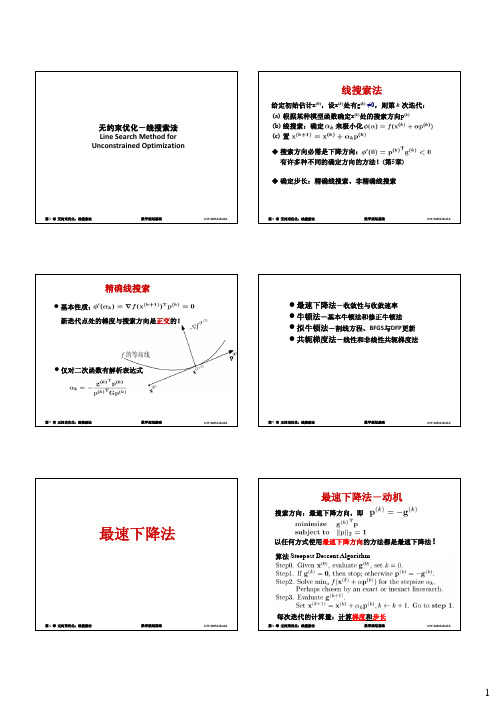 6.1无约束优化(线搜索)