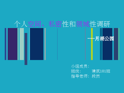 个人空间、私密性和领域性ppt课件