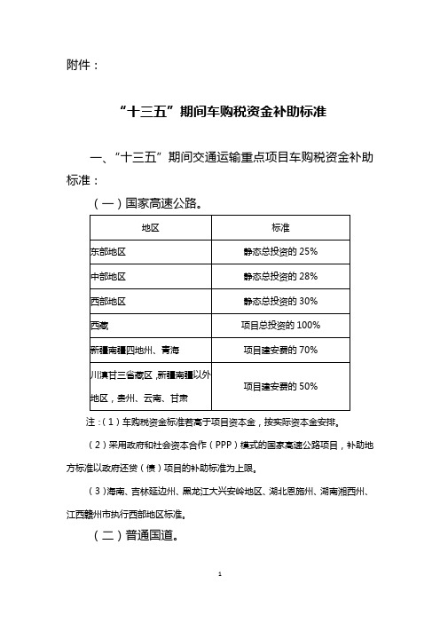 44-1.附件：“十三五”期间车购税资金补助标准