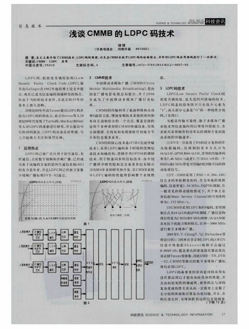 浅谈CMMB的LDPC码技术