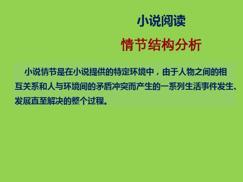 小说阅读——情节结构分析